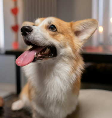 Hitte zomer hond hijgen zwembadje