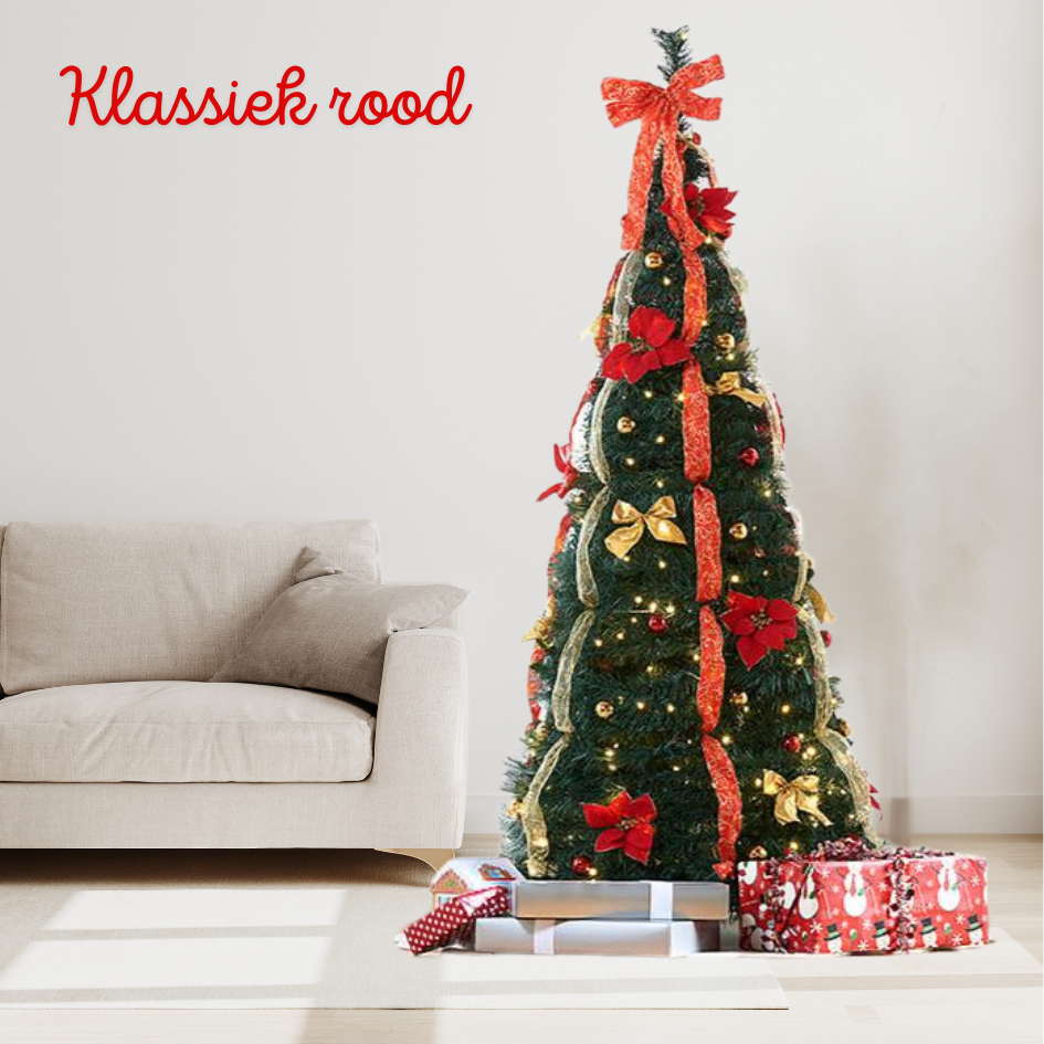 Pop-Up Kerstboom incl. versiering + verlichting