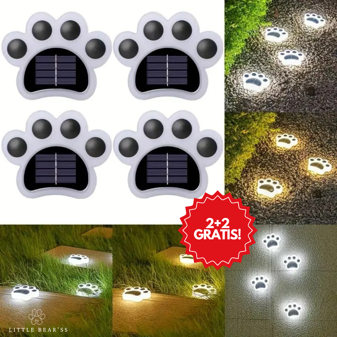 4 Draadloze solar Paws - Creëer de perfecte sfeer in jouw tuin!