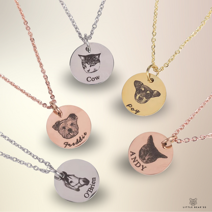 Pet Face Necklace - Persoonlijk gegraveerd