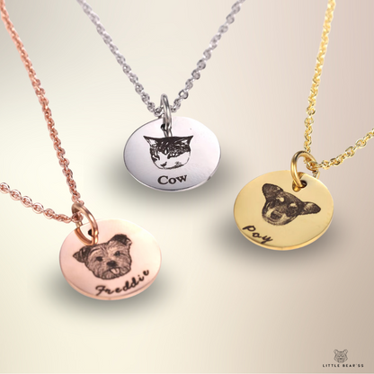 Pet Face Necklace - Persoonlijk gegraveerd