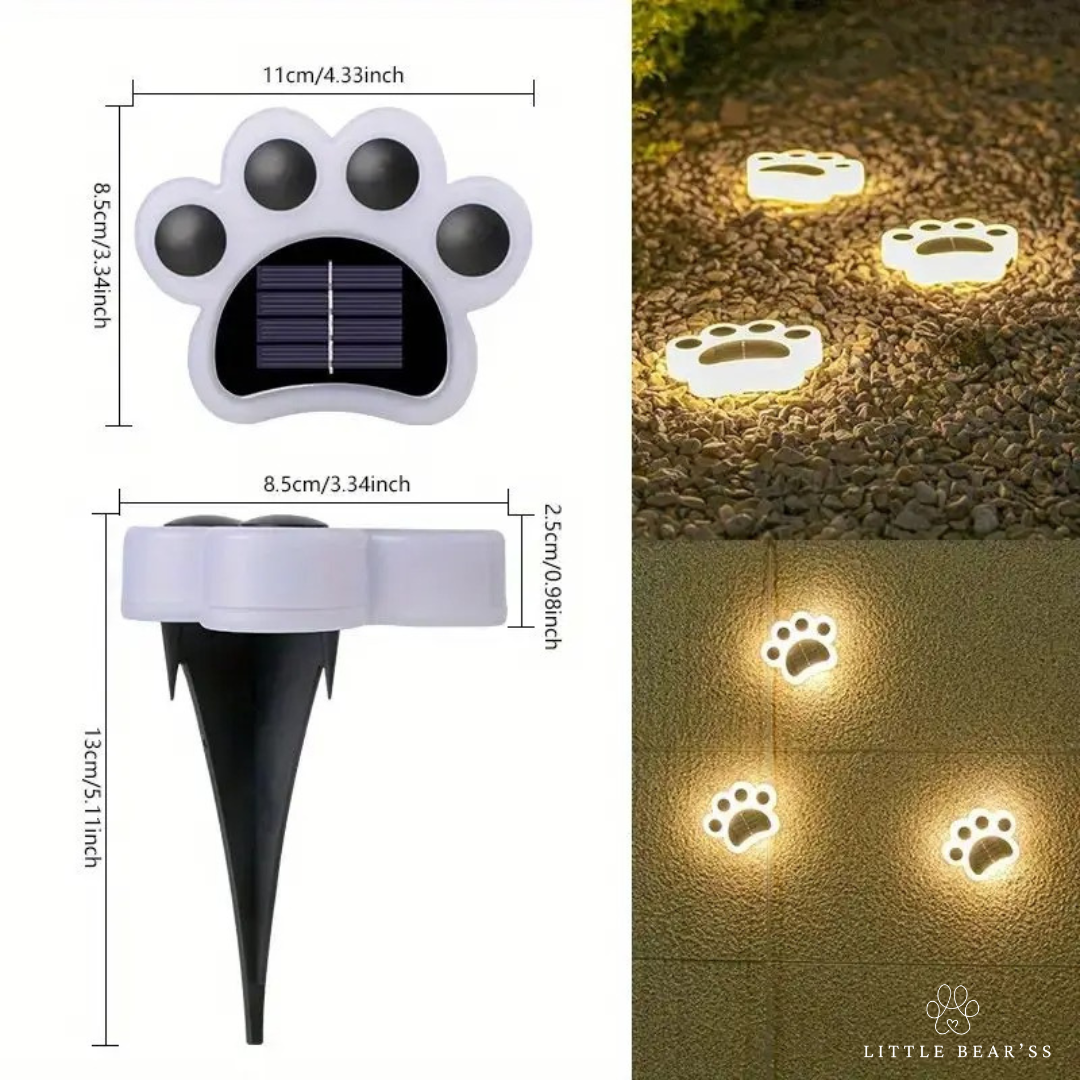 4 Draadloze solar Paws - Creëer de perfecte sfeer in jouw tuin!