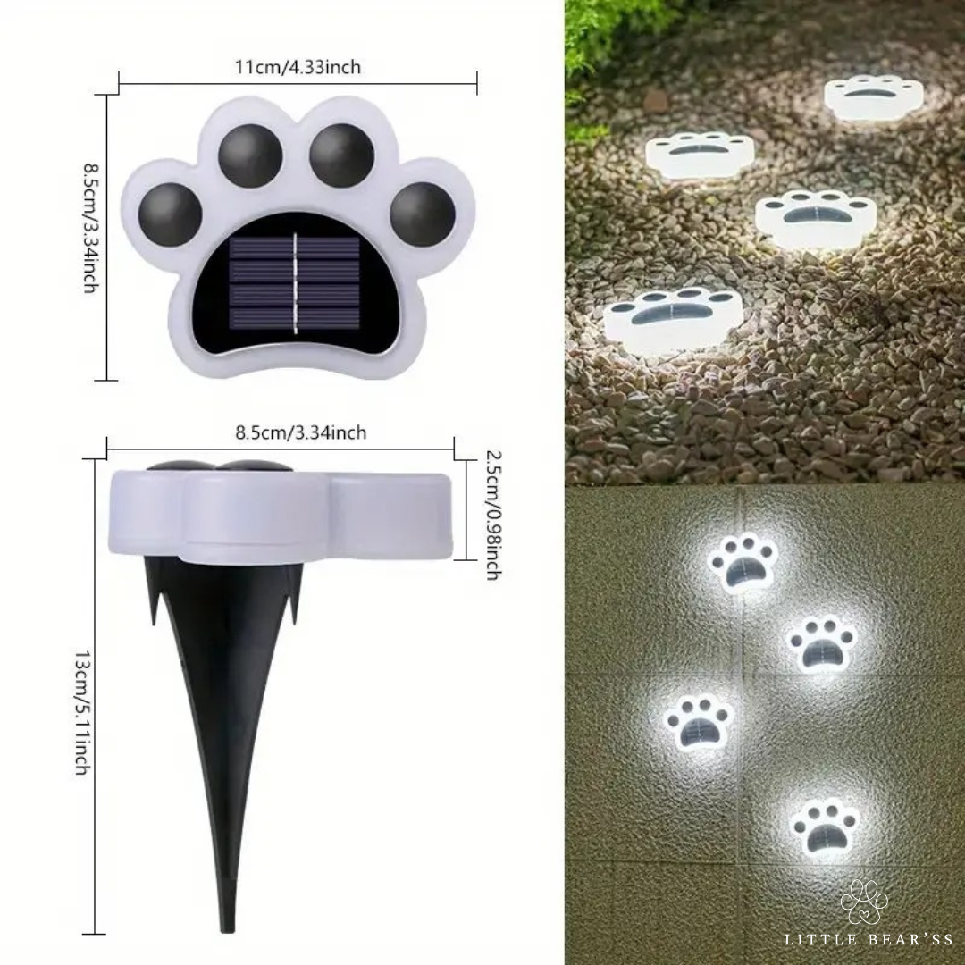 4 Draadloze solar Paws - Creëer de perfecte sfeer in jouw tuin!