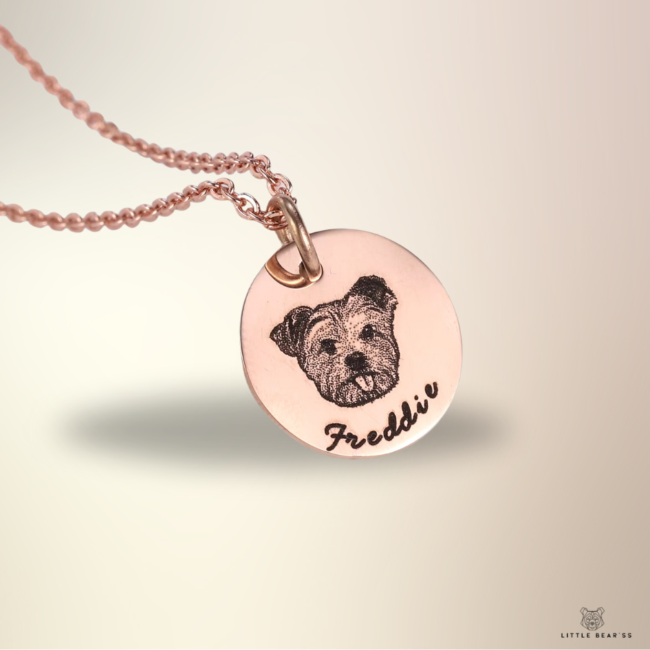 Pet Face Necklace - Persoonlijk gegraveerd