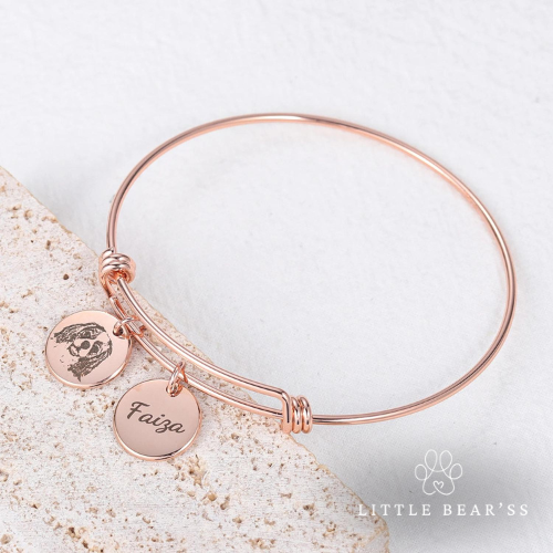 Gepersonaliseerde armband met foto & naam van jouw huisdier ❤️